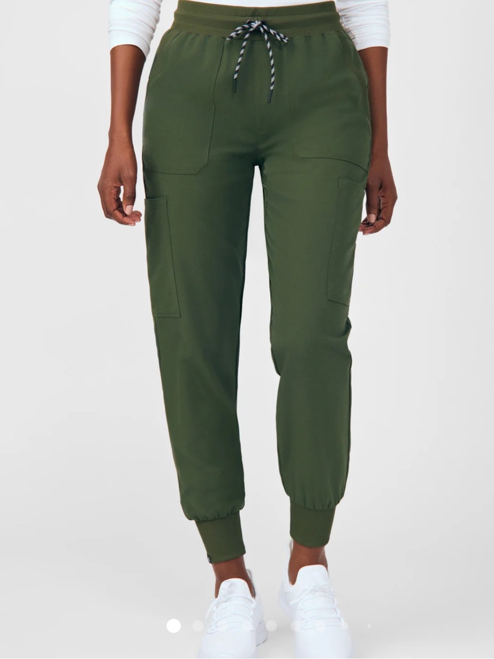 Beyond scrubs happy jogger scrub pants. Olive Green. Size M regular
